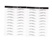Ipetboom 2hojas Pegatinas De Cejas Impermeables De Parches De Cejas Artificiales De Maquillaje Para Mujeres Aplicación y Personalización