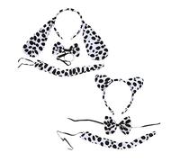 Ipetboom 2juegos Conjunto Diademas con Orejas De Animal Estilo Dálmata para Niño Niña Accesorio para Disfraces De Carnaval y Fiestas Escolares