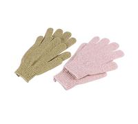 Ipetboom 2pares Guantes Baño Guantes Masaje Gel Ducha Exfoliante Toallas Ducha Dedos Multiusos