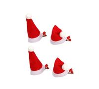 Ipetboom 2pares Horquilla De Gorro De Papá Noel Horquillas Navideñas Para Niñas Accesorios Creativos Pelo De Adultos Para Fiesta De Navidad