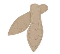 Ipetboom 2pares of Breathable Anti-sweat Cow Leather Insoles for High Heels and Pointed Shoes Comfortable and Non- Design