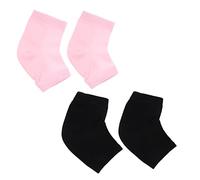 Ipetboom 2pares of Gel Heel Socks for Moisturizing and Cracked Heel Care Breathable Ankle Socks for Men and Women