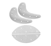 Ipetboom 2pares Reparación de Taloneras Metálicas para Suelas de Zapatos Herramientas de Reparación de Tacones Reemplazo de Protectores de Talón para Botas