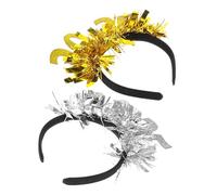 Ipetboom 2Pcs 2025 Decoración De La Banda Para La Cabeza Feliz Año Nuevo Diadario Año Nuevo Nochevieja Tiara Año Nuevo Partido De La Fiesta 2025 Año Nuevo Diema De Año Año Nuevo Tandilla