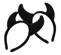 Ipetboom 2piezas Accesorios De Cabello Diademas De Cuernos Tocados Para Fiestas Aros Lujosos