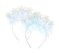 Ipetboom 2piezas Accesorios el Cabello Navideños de Tonalidad Clara Decoración Arce Diademas Navideñas para Fiestas de Navidad