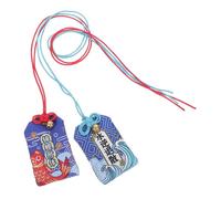 Ipetboom 2piezas Amuletos de Santuario Japoneses Bordados Peces Koi Amuleto Omamori para Buena Suerte y Protección Colgante para Decoración de Hogar