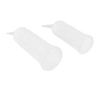 Ipetboom 2piezas Botellas Aplicadoras De Champú Translúcidas Para Limpieza Seco De Grande Pequeño Para Tintes y Tratamientos Capilares