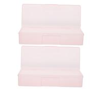 Ipetboom 2piezas Caja De Almacenamiento Para Herramientas De Manicura Organizador Multifuncional De Accesorios De Uñas Para Esmaltes y Suministros De Belleza Casa y Viaje