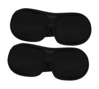 Ipetboom 2piezas Capucha Ojos Negra Efecto Antifaz Para Dormir Material Para Viajes o Dormitorios Oscuros Antifaz Portátil Para Descansar