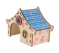 Ipetboom 2piezas Casa para Hámster Juguete De Villa Natural para Relajar y Jugar Promueve La Salud y Combate El Estrés