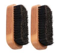 Ipetboom 2piezas Cepillo Para y Bigote Hecho De Madera De Haya Multifuncional Cabello y Zapatos