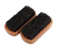Ipetboom 2piezas Cepillos Para Barba De Madera Cerdas Naturales De Jabalí Para Cuidado De Barba y Alisado De Cabello Incluye Cepillo Para Limpiar Zapatos