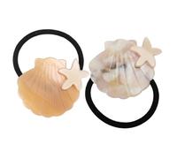 Ipetboom 2piezas Coleteros De Concha Para Accesorios De Pelo Elásticos y Perfectos Escuela y