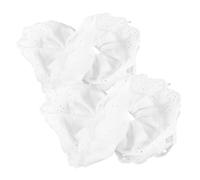 Ipetboom 2piezas Coleteros De Encaje Doble Para Mujer y Niñas Scrunchies Elásticos Sin Daño Accesorios Para Cabello Elegantes y Decorativos Para Coletas y Cabello Grueso