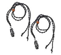 Ipetboom 2piezas Collar De Trenzada Vintage Ahuecado Para Mujer Diseño De Redes Obsequio Para Mujer Collares Diy Material