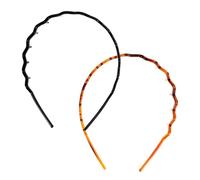 Ipetboom 2piezas Diadema Antideslizante Para Mujer De Unidades Plástico Duradero Con Diseño De Dientes Ondulados Banda Fina y Moderna Para Uso Diario y Deportivo