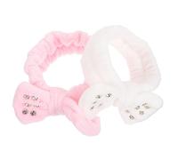 Ipetboom 2piezas Diadema De De Para Mujeres Diademas De Spa Lavado Facial Cuidado Piel Color Material Suave Uso Cómodo El Baño