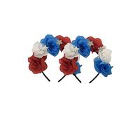 Ipetboom 2piezas Diadema De Rosas Día Independencia De Tocados Elegantes Accesorios Cabello Para Fiestas De Niñas y Mujeres