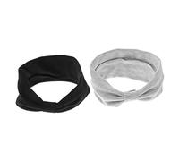 Ipetboom 2piezas Diademas Anudadas Elásticas Para Fitness Yoga y Correr De Algodón Bandas Para Sudor Portátiles Para Entrenamiento