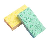 Ipetboom 2piezas Esponjas Limpiadoras De Ducha Esponja De Baño Cepillo Exfoliante Para Ducha Verde Amarillo
