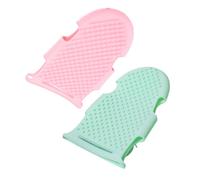 Ipetboom 2piezas Estropajo De Silicona Corporal Portátil Lufa De Baño Suciedad Circulación