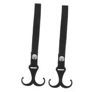 Ipetboom 2piezas Ganchos Para Cochecito Para Colgar Bolsas Accesorios Nailon y Acero Fácil Instalación Sin Taladro