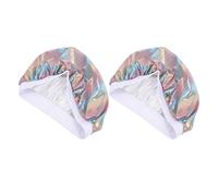 Ipetboom 2piezas Gorros De Dormir Elásticos Unidades Paleta De Colores Poliéster Ligeros y Transpirables