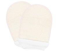 Ipetboom 2piezas Guantes Exfoliantes De Ducha Guantes De Loofah Removedor De Muerta Exfoliación Profunda Para Limpieza y Efectiva Para Baño y Cuidado Personal
