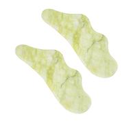 Ipetboom 2piezas Herramienta De Raspado De Jade Tabla De Masaje Natural Placa Raspadora Cuidado Para Rostro Cuello Pies y Espalda