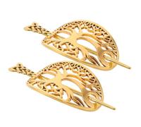 Ipetboom 2piezas Horquilla Retro de Estilo Vikingo Pelo Accesorios Vikingos Femeninos de Joyería Medieval para Cosplay y Eventos Temáticos