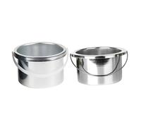 Ipetboom 2piezas Inner Pot De Cera Para Calentador De Cera Eléctrico Recipiente De Metal Accesorios Para Depilación Casa y Salón De Diámetro
