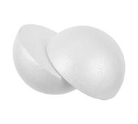 Ipetboom 2piezas Medias Esferas de Espuma Color Crema Hemisferios de Espuma para Manualidades Arreglos de Flores para Bodas Centros de Mesa y Proyectos de Arte Decorativo