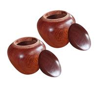 Ipetboom 2piezas Mini Tarro Hermético de Madera para Urnas Pequeñas de Cremación Urnas de Cenizas Humanas y Mascotas para Entierro y Funeral