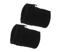 Ipetboom 2piezas Monedero Deportivo De Muñeca con Cremallera para Guardar Tarjetas y Dinero para Gimnasio y Correr Absorbente del Sudor para Hombre y Mujer Bolsillo para Llaves y Móvil