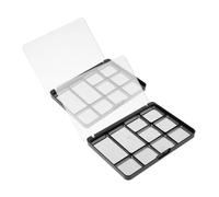 Ipetboom 2piezas Paletas Sombras Ojos Magnéticas Vacías Compartimentos Organizador Resistente Con Bandeja Portátil Para Maquillaje Para Almacenamiento Seguro y Uso Profesional