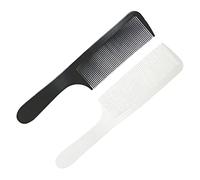 Ipetboom 2piezas Peine De Corte Curvado Profesional Para Hombre Con Dientes Redondeados Resistente Ergonómico Para Recortes y Estilos Peluquería y Uso Doméstico Negro y Blanco