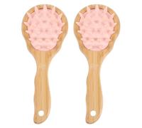 Ipetboom 2piezas Peine De Masaje Con Champú Para Cabello Rizado Unidades Mango Cepillo Para Mujeres Desenredante Para Cabello Rizado Peine Para Lavar El Para Baño