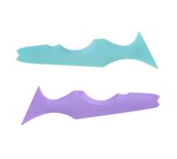 Ipetboom 2piezas Plantillas Silicona Delineador Ojos Sombras Ojos Cejas Maquillaje Prácticas