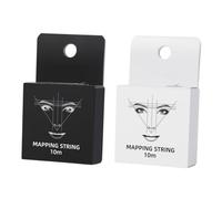 Ipetboom 2piezas Regla De Cejas Tinta Para Maquillaje Herramienta Auxiliar De Dibujo De Cejas Reloj De Medición Portátil y Práctico Para Profesional y Personal