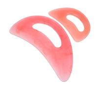 Ipetboom 2piezas Tabla de Raspado para Masajes Gua Sha de Herramienta de Masaje Facial y Corporal Raspador Reutilizable Cuello Espalda