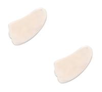 Ipetboom 2piezas Tablero De Masaje Gua De Agata Natural Para Cuerpo y Facial Herramienta De Masaje Antienvejecimiento Para Espalda Cuello y Pies Uso Profesional y Personal