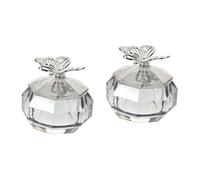 Ipetboom 2piezas Tazón De Vidrio Para Manicura Decorativo Tapa Cuenco De Uñas Reemplazable Herramienta De Arte De Uñas Para Cuidado Personal y Profesional