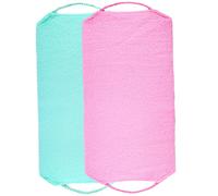 Ipetboom 2piezas Toalla De Baño Exfoliante Para Espalda Paños De Ducha Cuerda Para Tirar Limpiador De Espalda y Paño Corporal Baño