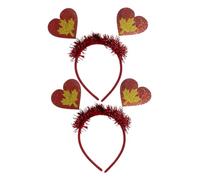Ipetboom 2piezas Tocado de Corazón Arce Decorativo Accesorios Pelo Forma Arce Día de Canadá para Fiestas Temáticas