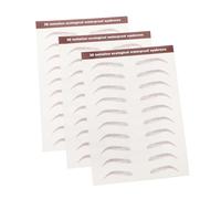 Ipetboom 3 Hojas Parche Para Cejas Pegatinas Para Cejas Postizas De Tatuajes Para Mujer Autoadhesivos Impermeables Realistas De Aspecto Natural Para Maquillaje Transferencias Para Tatuajes