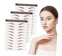 Ipetboom 3 Hojas Pegatinas para Cejas Marrones de Pegatinas de Transferencia para Cejas para Despegables para Disfraz y Maquillaje