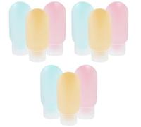 Ipetboom 3 Juegos Botellas De Champú De Viaje Botella Flexible Travel Bottles Botellas De Champú Para Pestañas Herramientas De Bomba De Recarga De Perfume Botellas De Loción 3 Piezas * 3