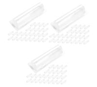 Ipetboom 3 Juegos Juego De 3 Cajas De Plástico Transparentes Para Pintalabios Para Hacer Tú Mismo Para Tinte De Labios Brillo De Labios Transparente Tinte De Labios 60 piezas * 3