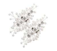 Ipetboom 3 Pares hebilla de flor de perla decoración de perlas novias boda dama de honor paseo accesorios decorativos para zapatos Hebillas del zapato de San Valentín aleación